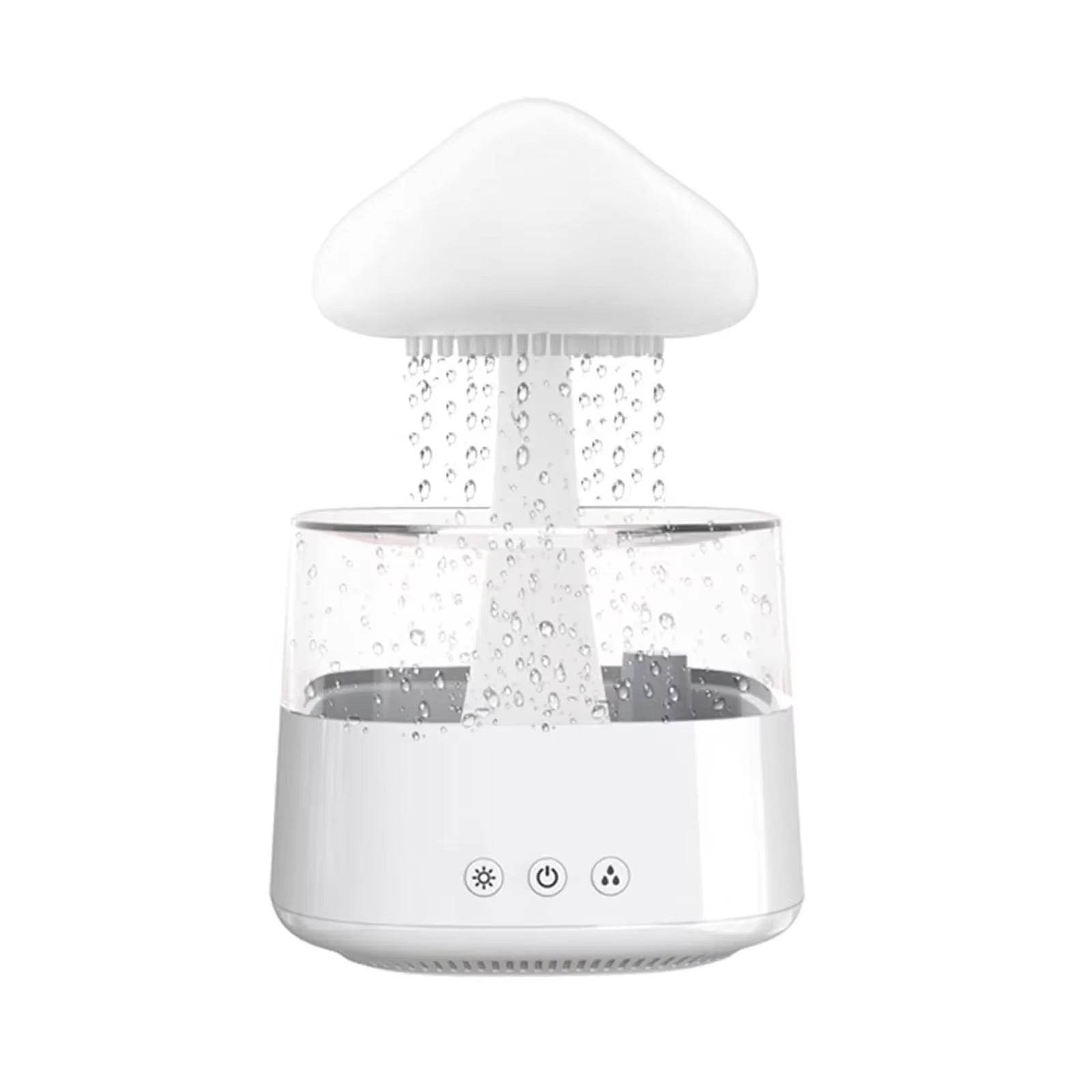 New Wood Cool Mist 450Ml Desktop Mushroom Shape Relax Usb Aromatherapy Rain Cloud Dripping Humidifier and Oil Diffuser